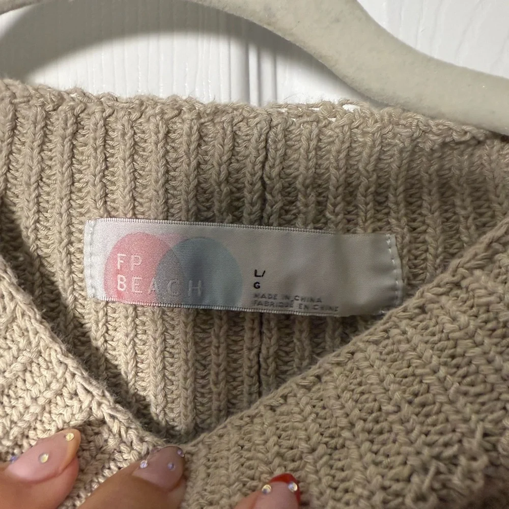 FP Beach Cream Knit Sweater - Picture 3 of 3